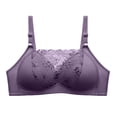 thumbnail image 1 of MEICHEN Full Coverage Push Up Bras for Women Solid Anti Sagging Seamless Underwear Essentials Womens Clothing, 1 of 4