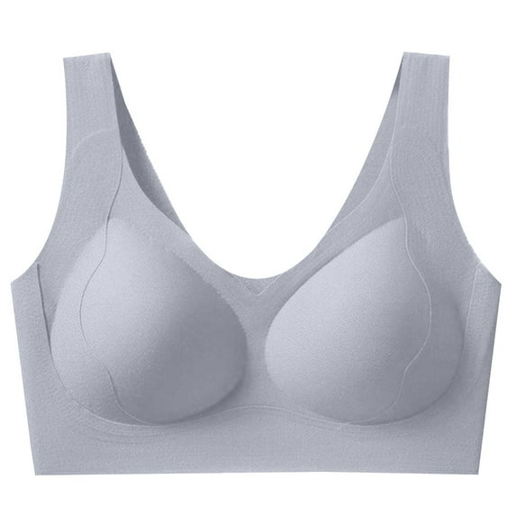 MEICHEN Full Cup Push Up Bras for Women Wireless Supportive Anti Sagging Underwear Solid Everyday Bras Summer Essentials Fall Fashion Clothes