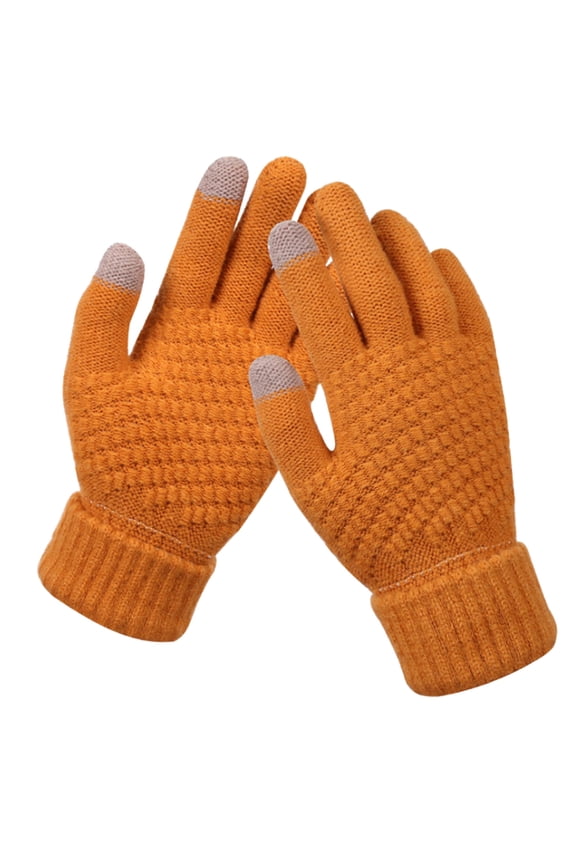 Gloves for Women and Men, Solid Creative Mobile Phone with Screen Knitted Gloves Thick Warm Winter Accessories Gloves, Fall Winter Fashion Accessories