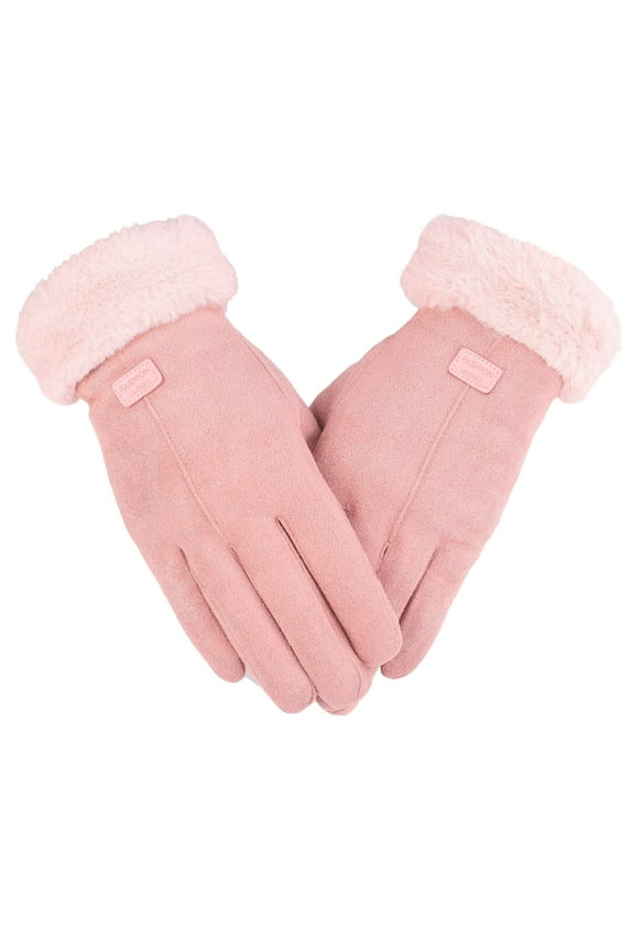 Gloves for Women, Winter Touchscreen Gloves Chenille Warm Cable Knit Elastic Cuff Thermal Gloves for Driving, Fall Winter Fashion Accessories