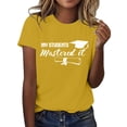 thumbnail image 1 of MEICHEN Graduation Gifts for Her: Senior 2026 Shirts Class Of 2026 T Shirt In My Senior Causal College Graduation Teacher Tee Tops Womens Spring Summer Tops, 1 of 6