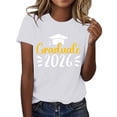 thumbnail image 1 of MEICHEN Graduation Gifts for Her: Class Of 2026 Senior 26 High School Graduation T Shirt Womens Spring Summer Tops, 1 of 3
