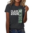 thumbnail image 1 of MEICHEN Graduation Gifts for Her: Class Of 2026 Senior 26 High School Graduation T Shirt Womens Spring Summer Tops, 1 of 4