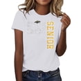 thumbnail image 1 of MEICHEN Graduation Gifts for Her: Class Of 2026 Senior 26 High School Graduation T Shirt Womens Spring Summer Tops, 1 of 3