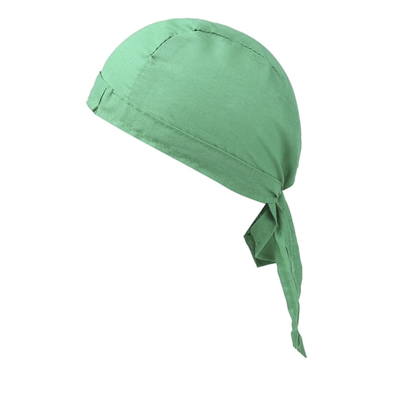 MEICHEN Green Headbands for Women, Soft Velvet Durag Headwraps with Long Tail and Wide Straps for Women and Men, Women's Accessories Bandana Headband