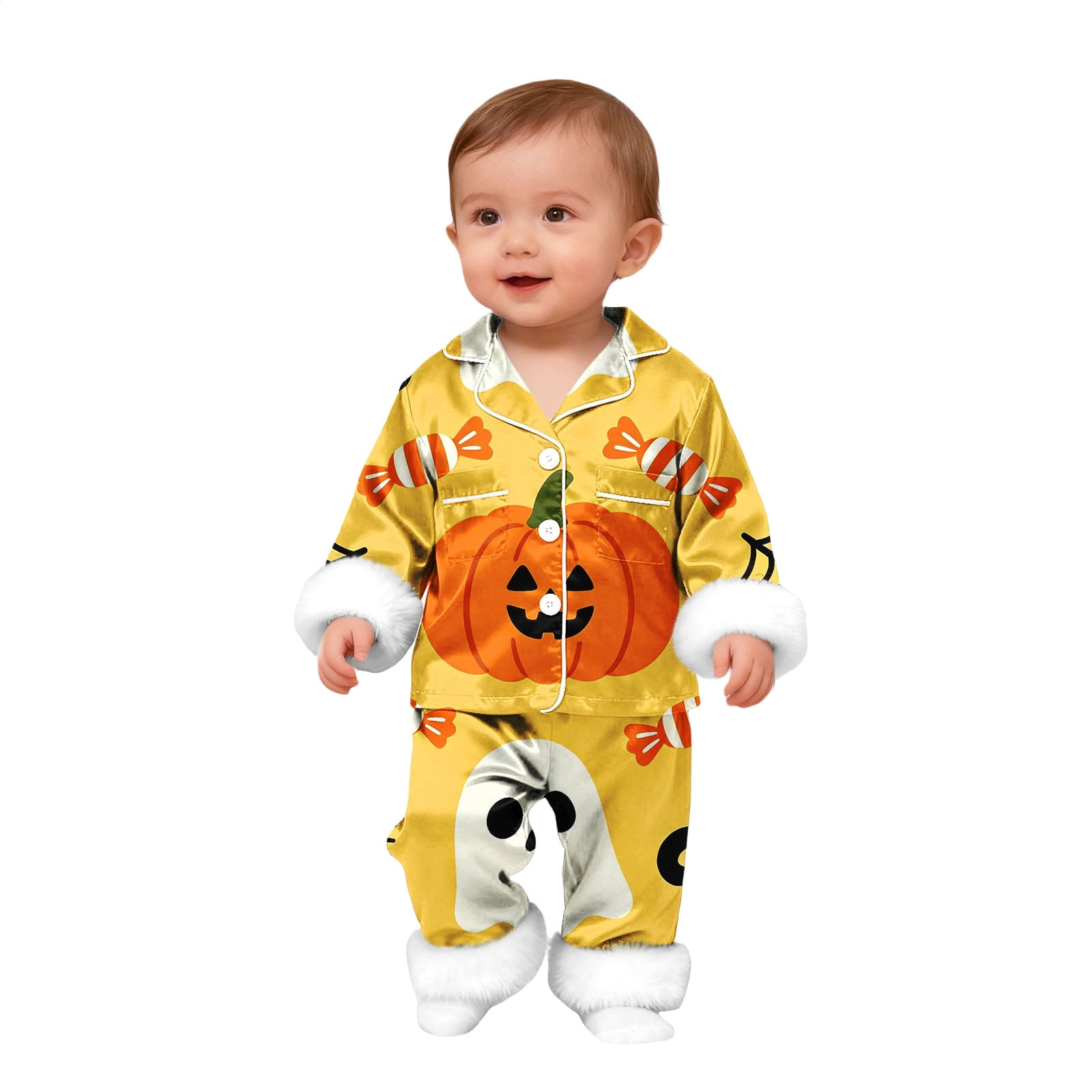 MEICHEN Halloween Cute Cartoon Print Family Matching Pajamas Sets 2 ...