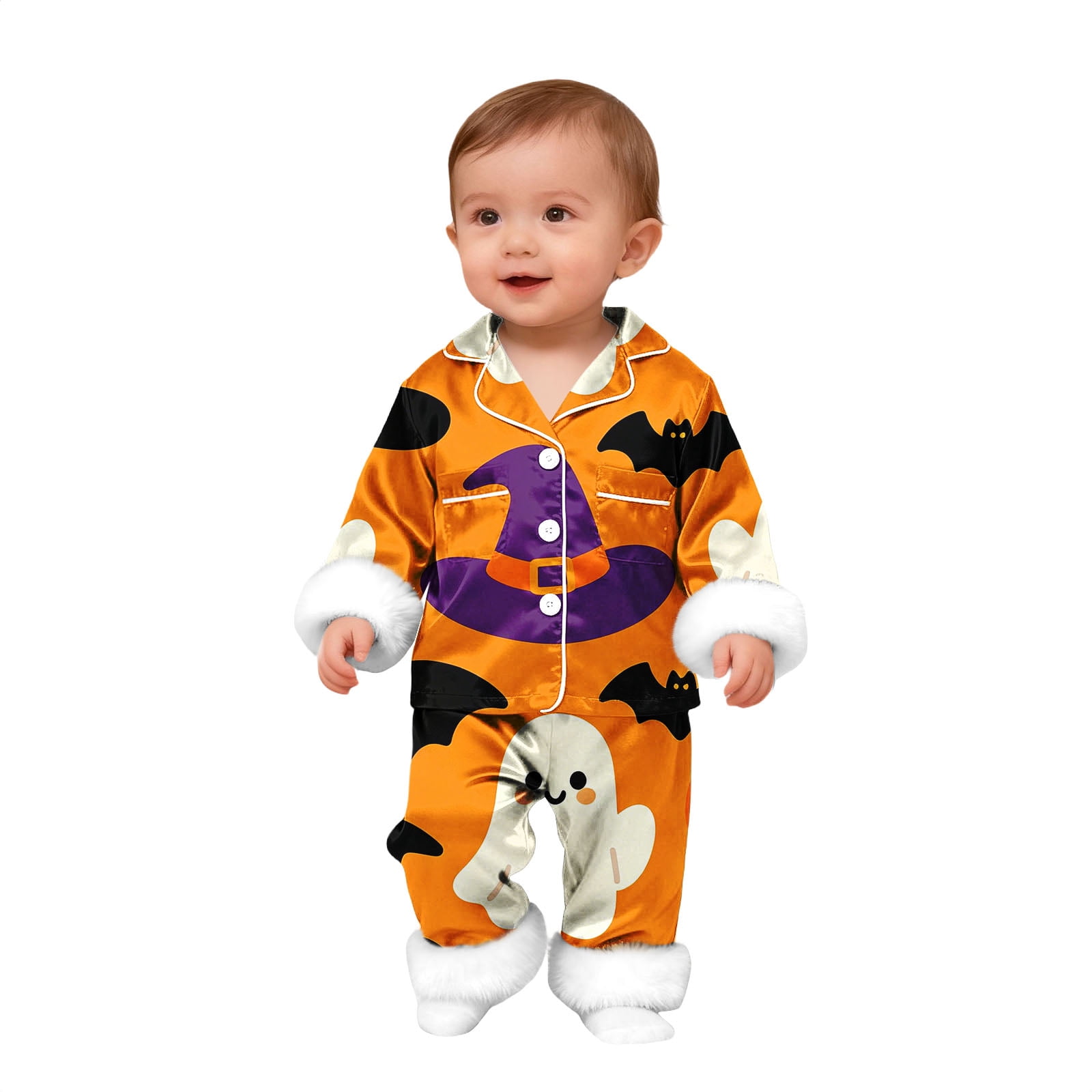 MEICHEN Halloween Cute Cartoon Print Family Matching Pajamas Sets 2 ...