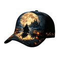thumbnail image 1 of MEICHEN Halloween Gothic Baseball Cap for Men and Women Fashion Adjustable Print Trucker Hat Unisex Casual Cozy Dad Hat, 1 of 4