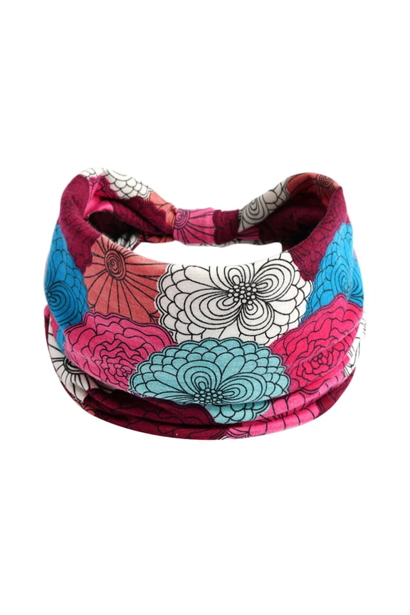 Headband for Women, Wide Non-Slip Knotted Sports Headband Ladies Elastic Hairband Yoga Hijab Exercise Wicking Headwrap, Fall Winter Fashion Accessories