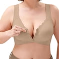 thumbnail image 1 of MEICHEN High Support Front Closure No Underwire Bras for Women Adjustable Strap Full Coverage Jelly Bras Comfortable Seamless Underwear, 1 of 6