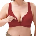 thumbnail image 1 of MEICHEN High Support Front Closure No Underwire Bras for Women Adjustable Strap Full Coverage Jelly Bras Comfortable Seamless Underwear, 1 of 6