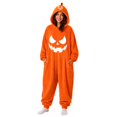 thumbnail image 1 of MEICHEN Hooded Onesises Pyjamas for Women Trendy Cute Print Pocket Sleepwear Funny Halloween Party Clothing Winter Warm Plush Pajamas, 1 of 7