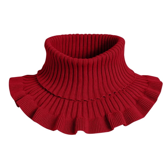 MEICHEN Knitted Neck Warmer for Women Solid Color Detachable High Collar Scarves Fall Fashion Shawl Wraps