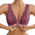 thumbnail image 1 of MEICHEN Lace Edged Push Up Bras for Women Thin Breathable No Underwire Front Closure Sports Bra Womens No Show Underwear, 1 of 5