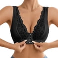 thumbnail image 1 of MEICHEN Lace Edged Push Up Bras for Women Thin Breathable No Underwire Front Closure Sports Bra Womens No Show Underwear, 1 of 5