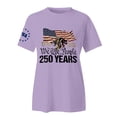 thumbnail image 1 of MEICHEN Ladies' Crewneck Usa Flag Print 1776-2026 Tops Summer 4th of July Patriotic Tshirts 250th Anniversary Short Sleeve Graphic Tee Blouses, 1 of 6