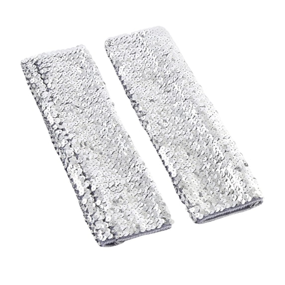MEICHEN Mardi Gras Gloves for Women Stylish Glitter Gloves Sequin Long Gloves Fingerless Elastic Gloves Carnival Clothing Accessories