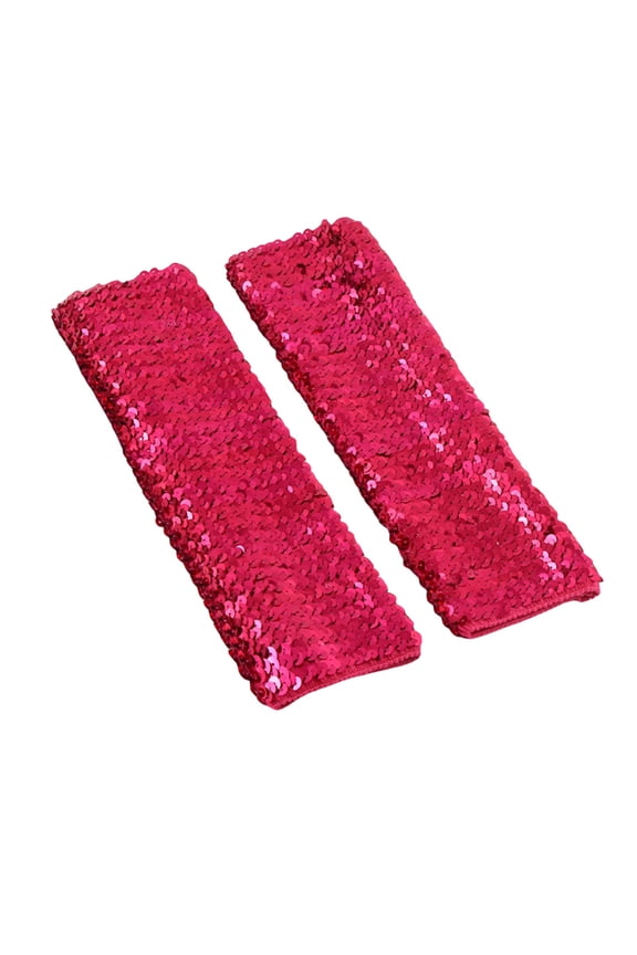 Mardi Gras Gloves for Women Stylish Glitter Gloves Sequin Long Gloves Fingerless Elastic Gloves Carnival Clothing Accessories