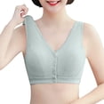 thumbnail image 1 of MEICHEN Middle and Elderly Women's Front Closure Bralettes Cotton Thin No Underwire Push Up Bras Underwear Summer Essentials Fall Fashion Clothes, 1 of 8