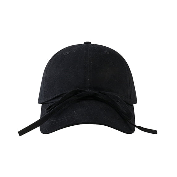 MEICHEN New Bow Baseball Cap for Women's Summer Outdoor Soft Top Casual and Versatile Enhancing Small Sun Baseball Cap