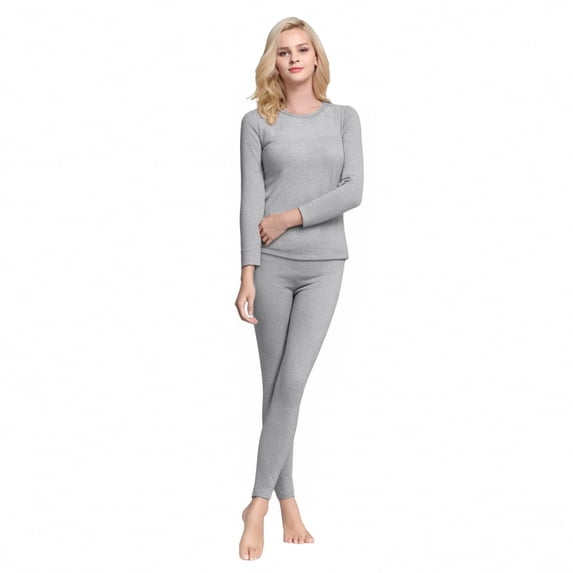 MEICHEN Pajamas Set for Women Thermal Underwear Women's Winter Top and Bottoms Ski Underwear Warm Thermal Underwear Set Womens Loungewear