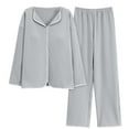 thumbnail image 1 of MEICHEN Pajamas Set for Women Women's Petite Pajama Set Petite Length Tunic Top Wide Leg Pants Womens Loungewear, 1 of 9