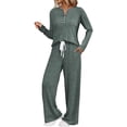 thumbnail image 1 of MEICHEN Pajamas Set for Women Womens 2 Piece Sets Fall Outfits Neck Sweater Matching Suits Clothes Womens Loungewear, 1 of 5
