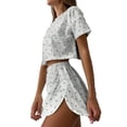 thumbnail image 1 of MEICHEN Pajamas for Women Set Women Pajamas Cute Sleepwear Buttons Short Sleeve Tops Shorts Sets Womens Loungewear, 1 of 3