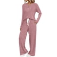thumbnail image 1 of MEICHEN Pajamas for Women Set Womens Pajamas 2 Piece Sets Outfits Matching Suits Long Sleeve Sweater Long Pants Pockets Womens Sleepwear, 1 of 5