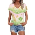 thumbnail image 1 of MEICHEN Plus Size Tops for Women Casual Short Sleeves T Shirts Blouses Summer Fashion Clothing for Women, 1 of 9