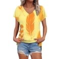 thumbnail image 1 of MEICHEN Plus Size Tops for Women Casual Short Sleeves T Shirts Blouses Summer Fashion Clothing for Women, 1 of 9
