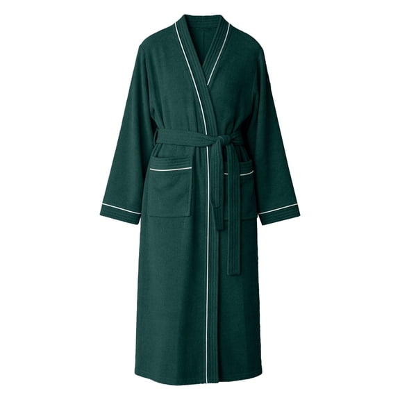 MEICHEN Plush Robes for Women Collar Trimmed Waist Tie Long Robe Comfortable Daily Loungewear for Home Use Womens Robes