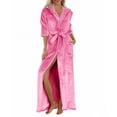 thumbnail image 1 of MEICHEN Plush Robes for Women Plush Robes for Women with Warm Fleece Hooded Bathrobe Soft Long Spa Robe with Pockets Women's Robes, 1 of 9