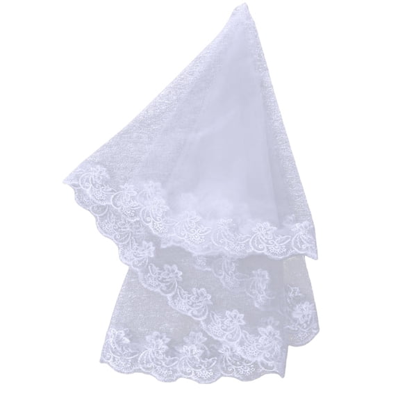 MEICHEN Pretty Single Layer Lace Headband for Women Fashion Solid Color Bridal Wedding Veils Women Headwear