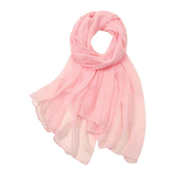 MEICHEN Scarf for Women Women Summer Casual Colorful Multicolor Solid Color Chiffon Thin Regular Silk Scarf Sunscreen Scarf All Seasons Fashion Must Have