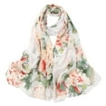 thumbnail image 1 of MEICHEN Scarf for Women, Fashion Women Flower Print Long Soft Wrap Scarf Simulation Silk Shawl Scarves, Fall Winter Fashion Accessories, 1 of 1