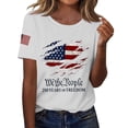thumbnail image 1 of MEICHEN Short Sleeve Independence Day Women’s 250th Anniversary USA Shirt 2026 American Flag Retro Graphic Tee, 1 of 6