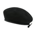 thumbnail image 1 of MEICHEN Simple Solid Color Light Plate Wool Beret for Children Spring/Summer Breathable Face Small Painter Hat Fashion Newsboy Hat, 1 of 9