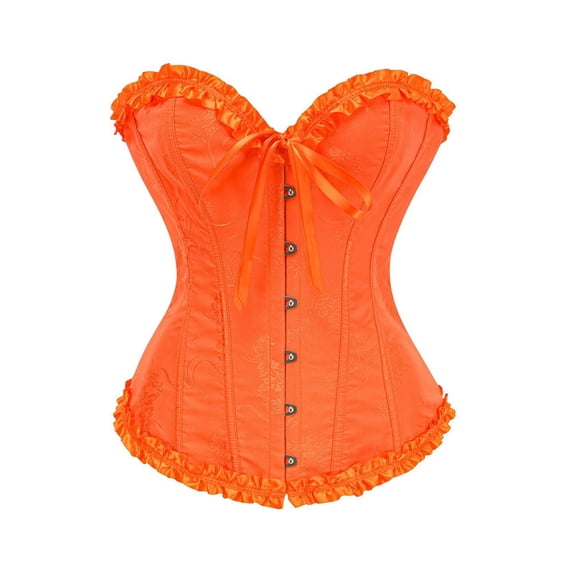 MEICHEN Solid Color Corset Tops For Women Fashion Sweetheart Strapless Body Shaper Elegant Gothic Bustier for Halloween, NightClub & Daily Wear