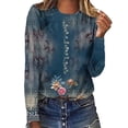 thumbnail image 1 of MEICHEN Spring Shirts for Women Long Sleeve Crewneck Going Out Pullover Tops Business Workout Shirts, 1 of 9