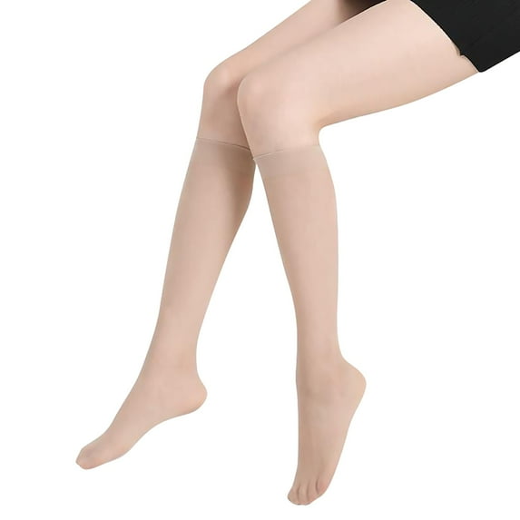 MEICHEN Stockings for Women Mid Tube Socks Anti Hook Silk Summer Ultra Thin Half Flesh Color Spring and Autumn Short Socks All Seasons Fashion Must Have