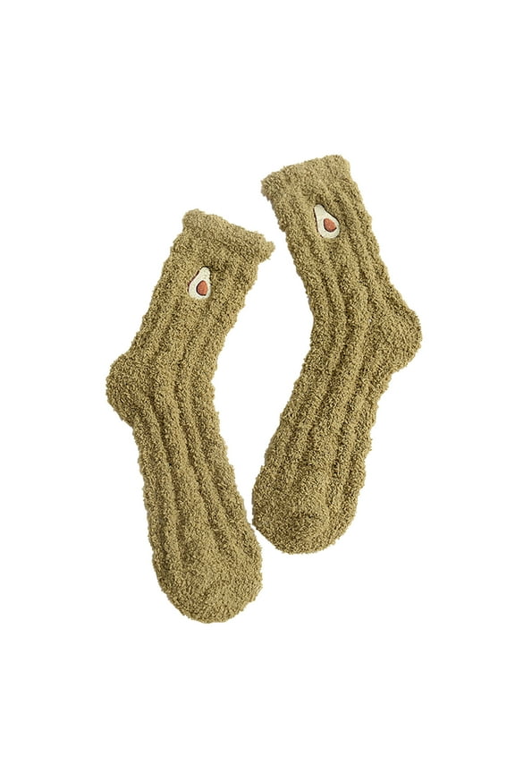 Stockings for Women Women Winter Warm Ladies Floor Slouchy Socks Peach Women Fruit Socks All Seasons Fashion Must Have