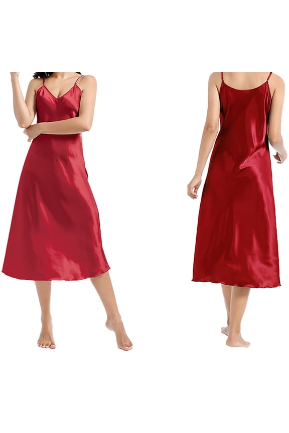 Summer Sleepshirts for Women Women's Nightgown Dress Sleepwear V Neck Negligee Lingerie Long Nightwear Womens Home Essentials Fashion Clothing