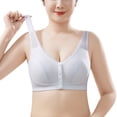 thumbnail image 1 of MEICHEN Thin Front Closure Bra for Older Wireless Anti Sagging Underwear Seamless Bralettes Summer Clothing Fall Fashion Essentials, 1 of 8