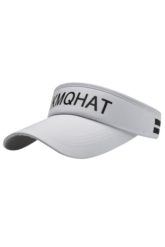 Topless Visor Hats for Women and Men,Casual Fashion Solid Adjustable Outdoor Breathable Sun Hat,Women's Accessories Visors White