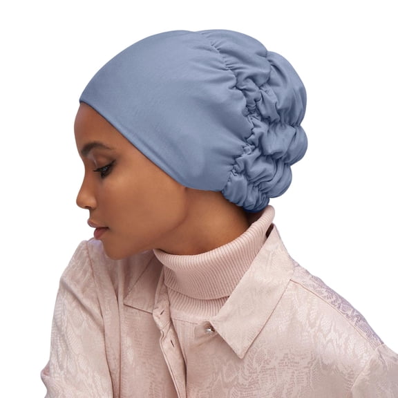 MEICHEN Turbans for Women Adjustable Beading Braid Hat Muslim Ruffle Cancer Beanie Wrap Cap Sleep Caps Satin Lined Hair Bonnets All Seasons Fashion Must Have
