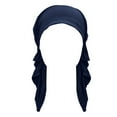 thumbnail image 1 of MEICHEN Turbans for Women Cancer Head Hat Cap Ethnic Bohemian Pre Tied Braid Hair Cover Wrap Turban Headwear Hat Women's Headbands Navy, 1 of 6