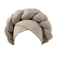 thumbnail image 1 of MEICHEN Turbans for Women Silky Braided Headband Hat Solid Comfortable African Headwraps for Black Women Women's Headbands Light Grey, 1 of 5