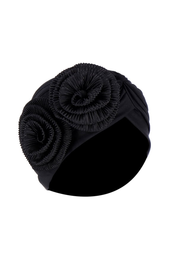 Turbans for Women Women Solid Floral India Hat Muslim Ruffle Cancer Chemo Hat Beanie Wrap Cap All Seasons Fashion Must Have