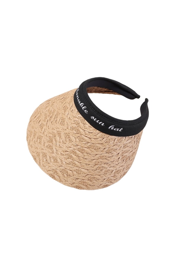 US Sun Visors for Women Roll Up Wide Brim Packable Beach Hat Women's Trendy Clothing Accessories